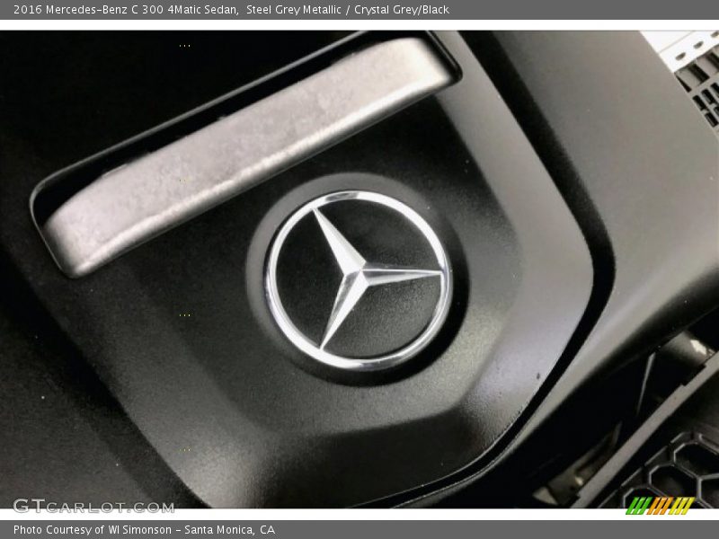 Steel Grey Metallic / Crystal Grey/Black 2016 Mercedes-Benz C 300 4Matic Sedan