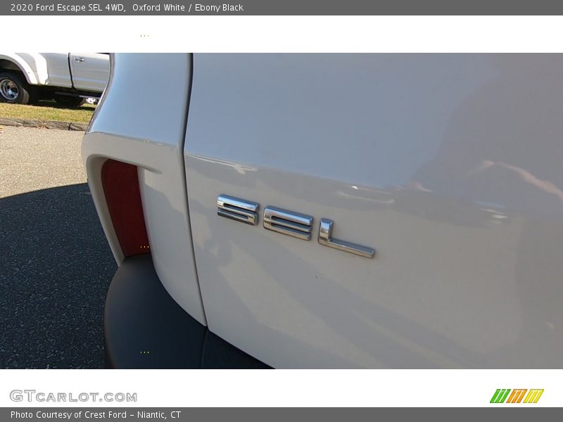 Oxford White / Ebony Black 2020 Ford Escape SEL 4WD