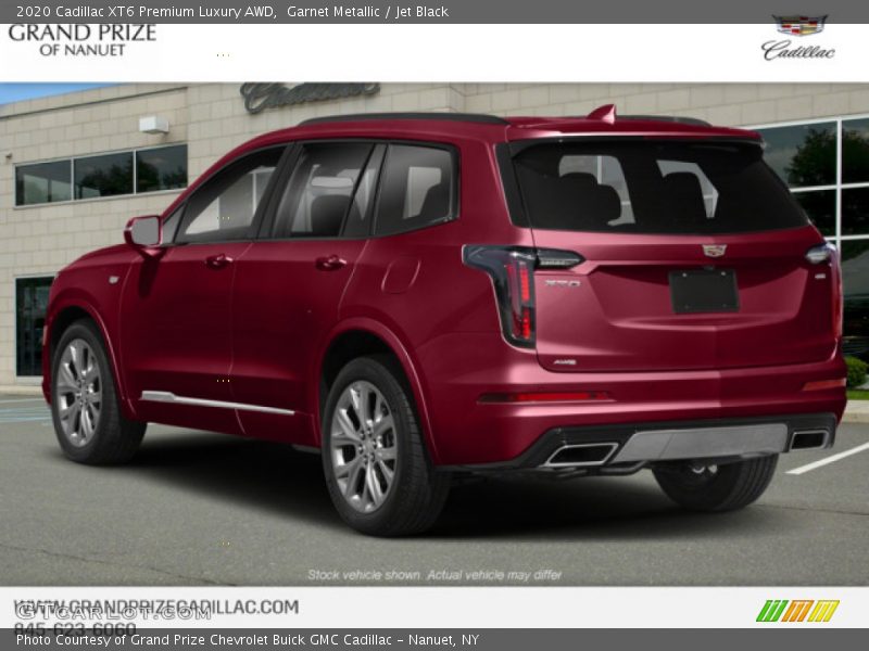 Garnet Metallic / Jet Black 2020 Cadillac XT6 Premium Luxury AWD
