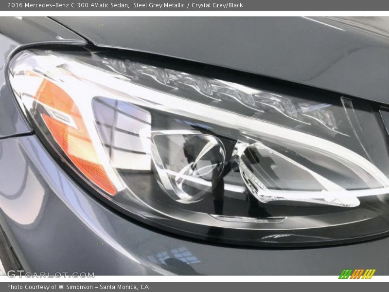 Steel Grey Metallic / Crystal Grey/Black 2016 Mercedes-Benz C 300 4Matic Sedan