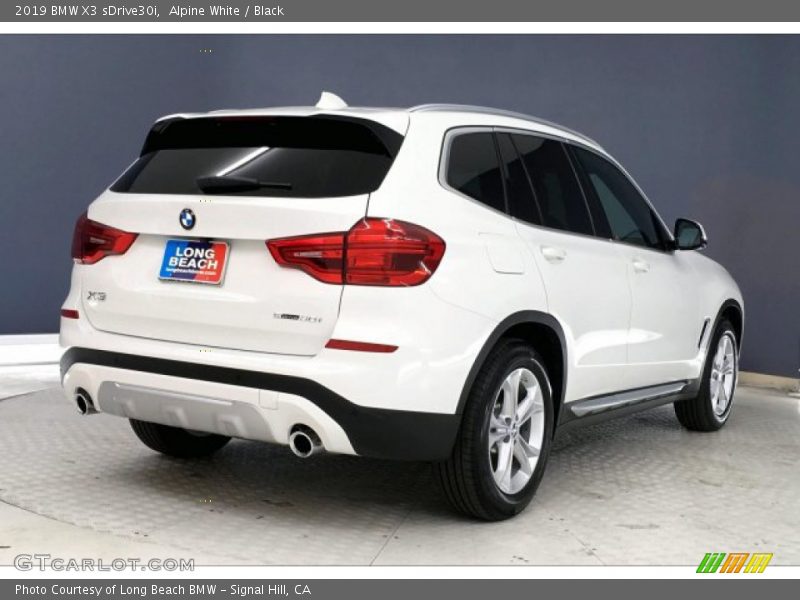 Alpine White / Black 2019 BMW X3 sDrive30i