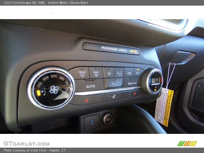 Oxford White / Ebony Black 2020 Ford Escape SEL 4WD