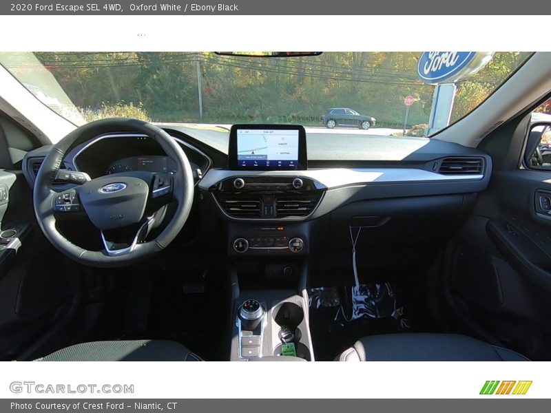Oxford White / Ebony Black 2020 Ford Escape SEL 4WD
