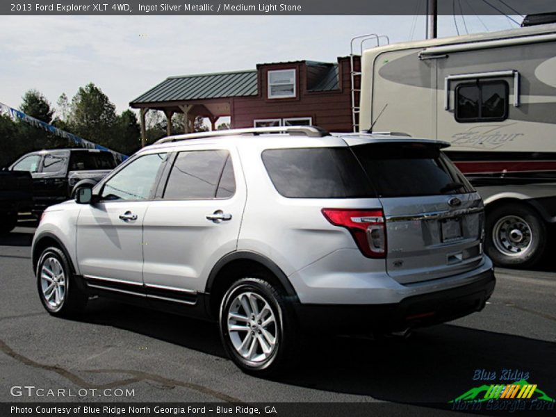 Ingot Silver Metallic / Medium Light Stone 2013 Ford Explorer XLT 4WD