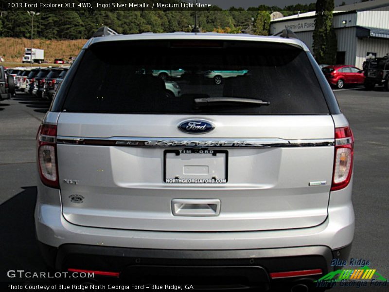 Ingot Silver Metallic / Medium Light Stone 2013 Ford Explorer XLT 4WD
