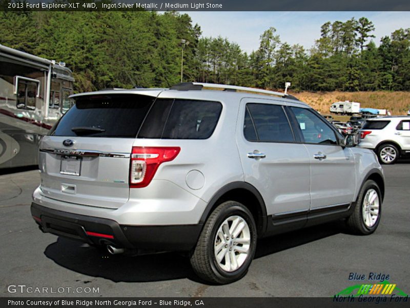 Ingot Silver Metallic / Medium Light Stone 2013 Ford Explorer XLT 4WD