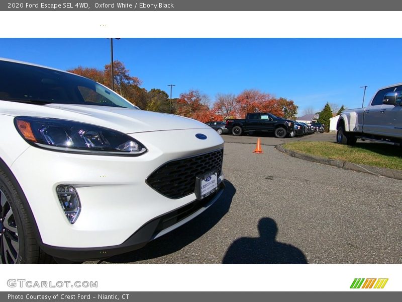 Oxford White / Ebony Black 2020 Ford Escape SEL 4WD