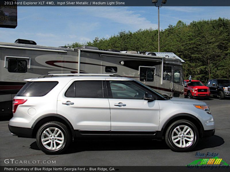 Ingot Silver Metallic / Medium Light Stone 2013 Ford Explorer XLT 4WD