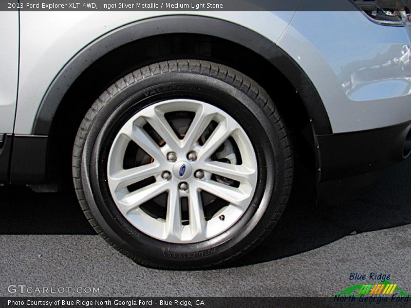 Ingot Silver Metallic / Medium Light Stone 2013 Ford Explorer XLT 4WD