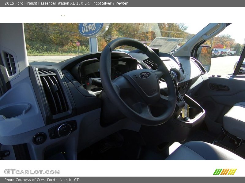 Ingot Silver / Pewter 2019 Ford Transit Passenger Wagon XL 150 LR