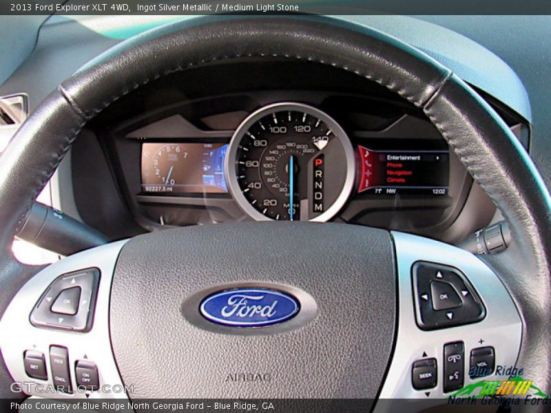 Ingot Silver Metallic / Medium Light Stone 2013 Ford Explorer XLT 4WD