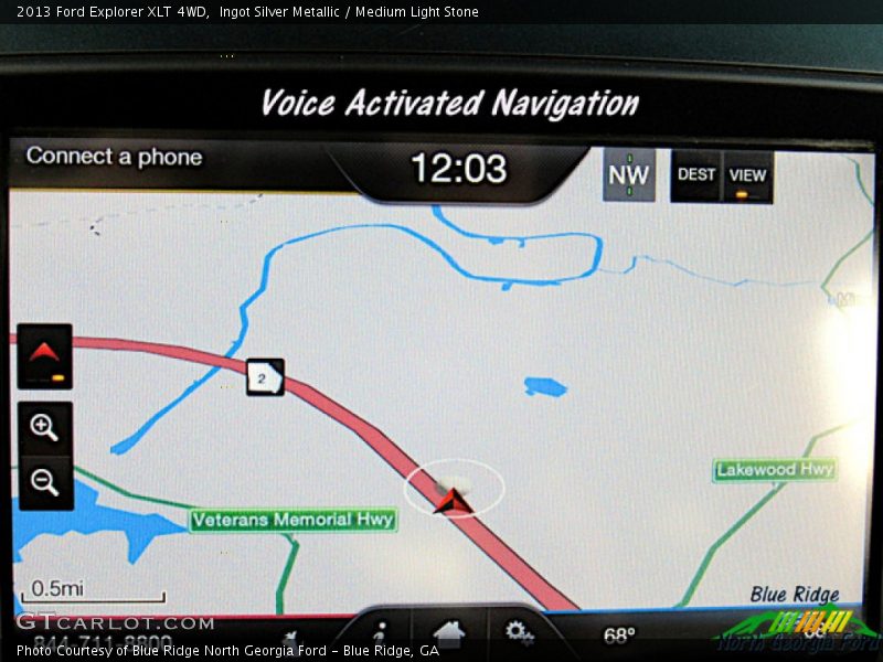 Ingot Silver Metallic / Medium Light Stone 2013 Ford Explorer XLT 4WD