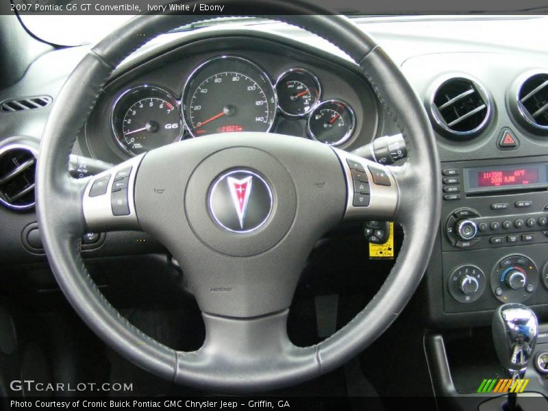 Ivory White / Ebony 2007 Pontiac G6 GT Convertible