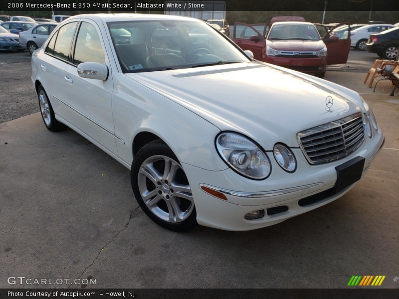Alabaster White / Stone 2006 Mercedes-Benz E 350 4Matic Sedan