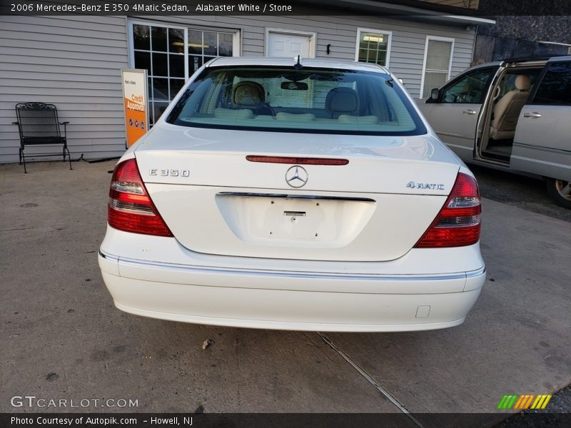 Alabaster White / Stone 2006 Mercedes-Benz E 350 4Matic Sedan