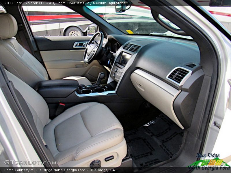 Ingot Silver Metallic / Medium Light Stone 2013 Ford Explorer XLT 4WD