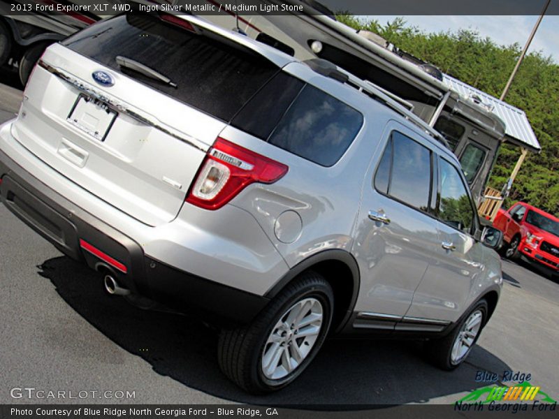 Ingot Silver Metallic / Medium Light Stone 2013 Ford Explorer XLT 4WD