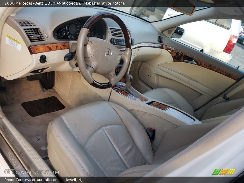 Alabaster White / Stone 2006 Mercedes-Benz E 350 4Matic Sedan