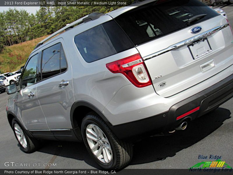 Ingot Silver Metallic / Medium Light Stone 2013 Ford Explorer XLT 4WD