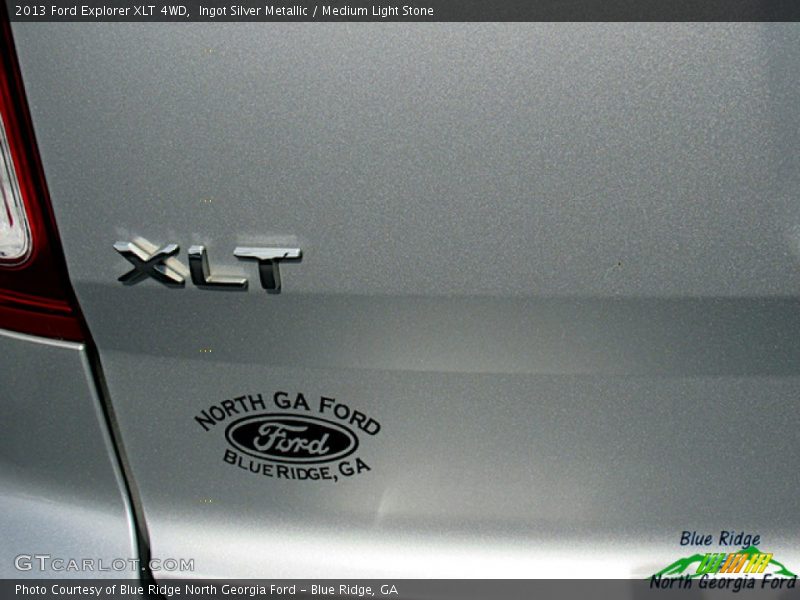 Ingot Silver Metallic / Medium Light Stone 2013 Ford Explorer XLT 4WD