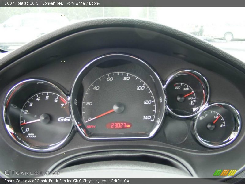Ivory White / Ebony 2007 Pontiac G6 GT Convertible