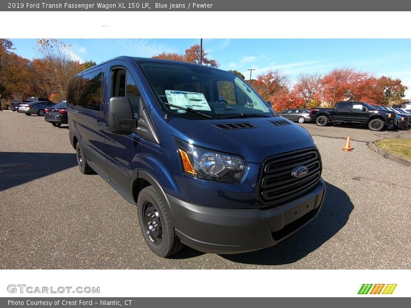 Blue Jeans / Pewter 2019 Ford Transit Passenger Wagon XL 150 LR