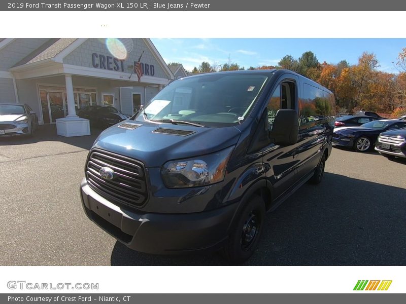 Blue Jeans / Pewter 2019 Ford Transit Passenger Wagon XL 150 LR