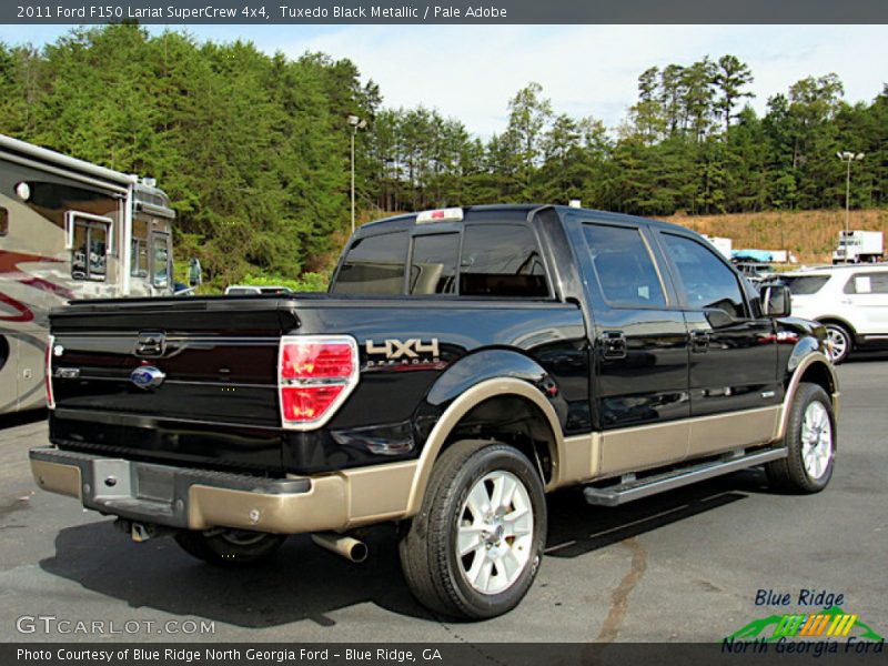 Tuxedo Black Metallic / Pale Adobe 2011 Ford F150 Lariat SuperCrew 4x4