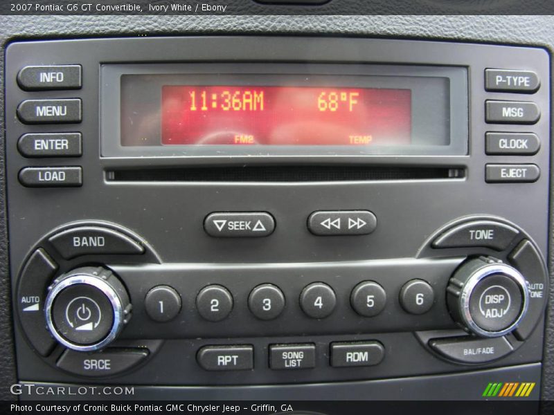 Ivory White / Ebony 2007 Pontiac G6 GT Convertible