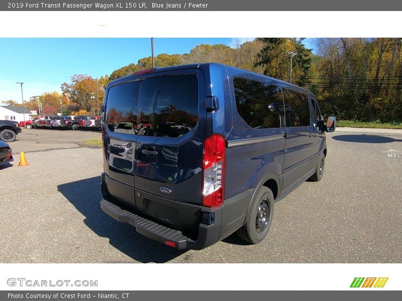 Blue Jeans / Pewter 2019 Ford Transit Passenger Wagon XL 150 LR
