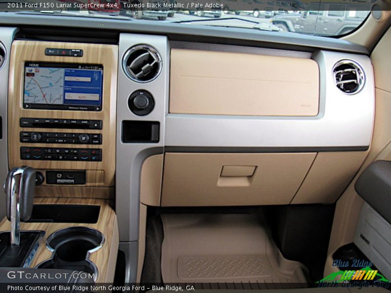 Tuxedo Black Metallic / Pale Adobe 2011 Ford F150 Lariat SuperCrew 4x4