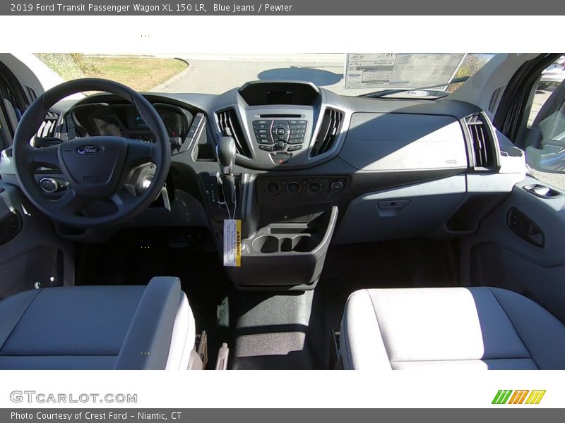 Blue Jeans / Pewter 2019 Ford Transit Passenger Wagon XL 150 LR