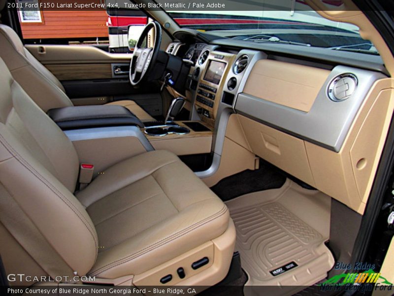 Tuxedo Black Metallic / Pale Adobe 2011 Ford F150 Lariat SuperCrew 4x4