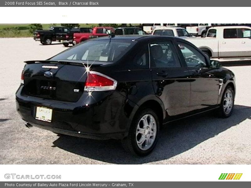 Black / Charcoal Black 2008 Ford Focus SES Sedan