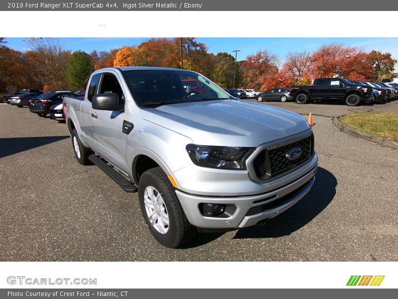 Ingot Silver Metallic / Ebony 2019 Ford Ranger XLT SuperCab 4x4