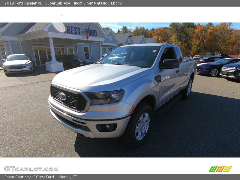 Ingot Silver Metallic / Ebony 2019 Ford Ranger XLT SuperCab 4x4