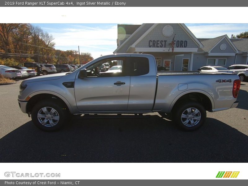 Ingot Silver Metallic / Ebony 2019 Ford Ranger XLT SuperCab 4x4