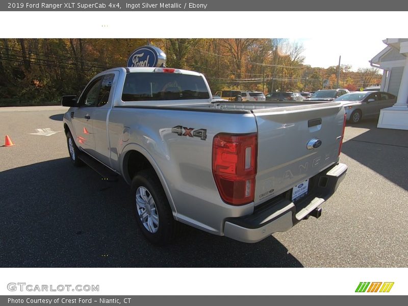 Ingot Silver Metallic / Ebony 2019 Ford Ranger XLT SuperCab 4x4