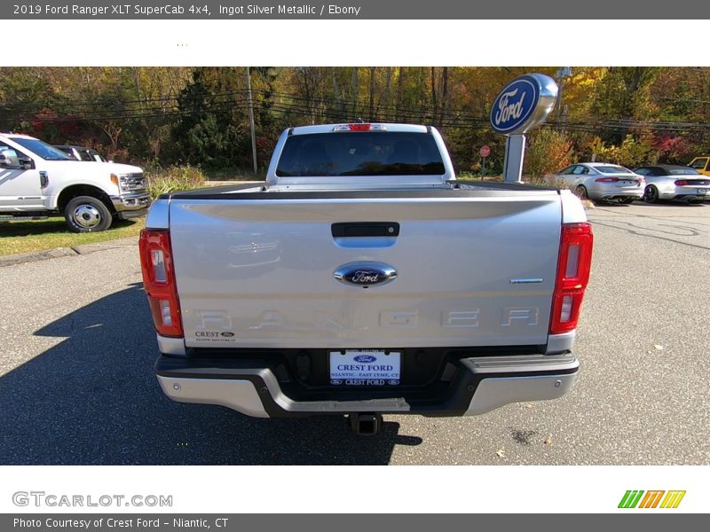 Ingot Silver Metallic / Ebony 2019 Ford Ranger XLT SuperCab 4x4