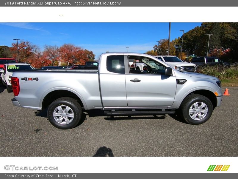 Ingot Silver Metallic / Ebony 2019 Ford Ranger XLT SuperCab 4x4