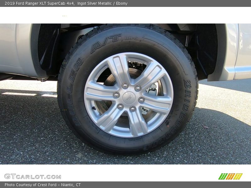 Ingot Silver Metallic / Ebony 2019 Ford Ranger XLT SuperCab 4x4