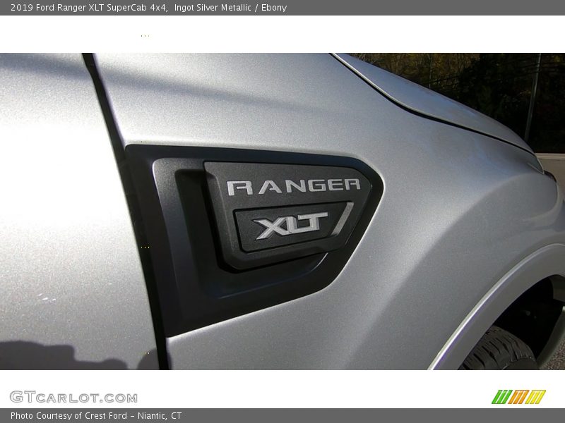 Ingot Silver Metallic / Ebony 2019 Ford Ranger XLT SuperCab 4x4