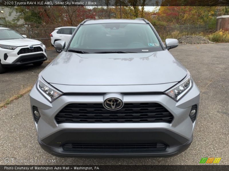 Silver Sky Metallic / Black 2020 Toyota RAV4 XLE AWD