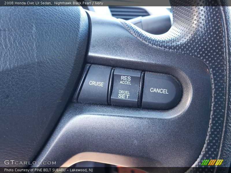 Nighthawk Black Pearl / Ivory 2008 Honda Civic LX Sedan