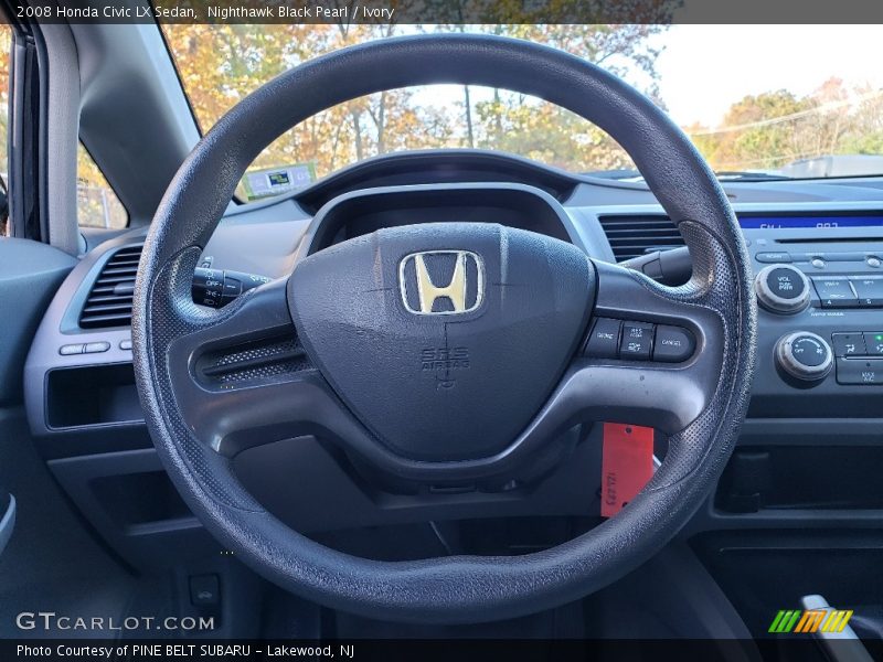 Nighthawk Black Pearl / Ivory 2008 Honda Civic LX Sedan