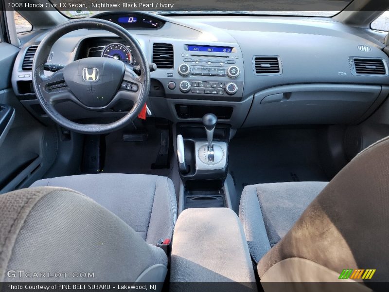 Nighthawk Black Pearl / Ivory 2008 Honda Civic LX Sedan