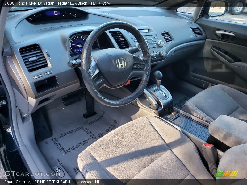 Nighthawk Black Pearl / Ivory 2008 Honda Civic LX Sedan