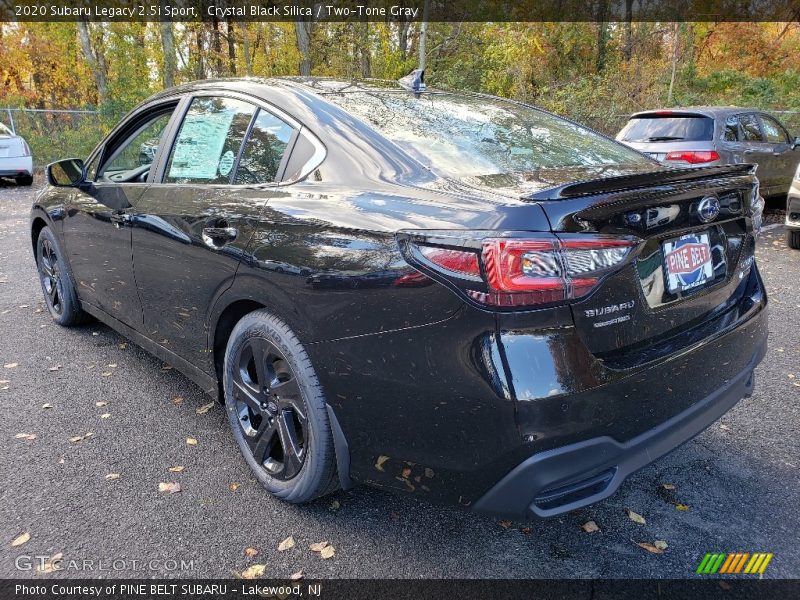 Crystal Black Silica / Two-Tone Gray 2020 Subaru Legacy 2.5i Sport