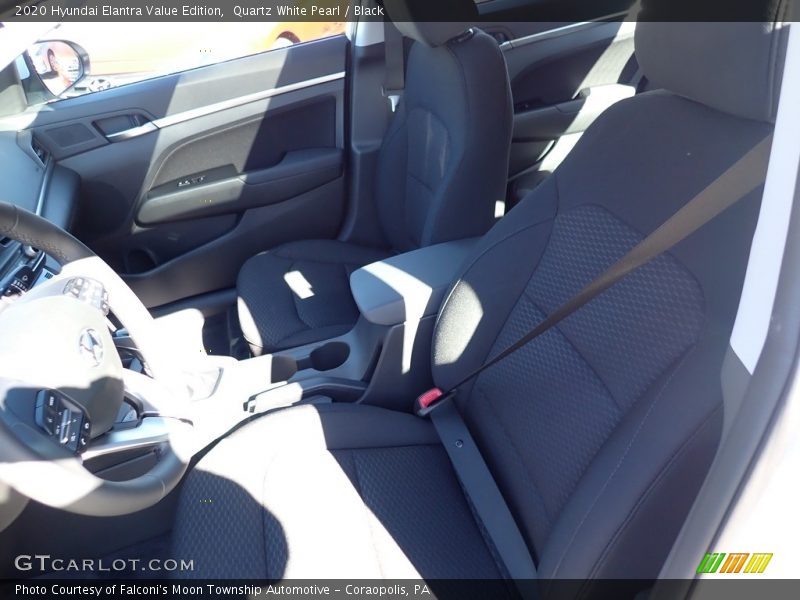 Quartz White Pearl / Black 2020 Hyundai Elantra Value Edition