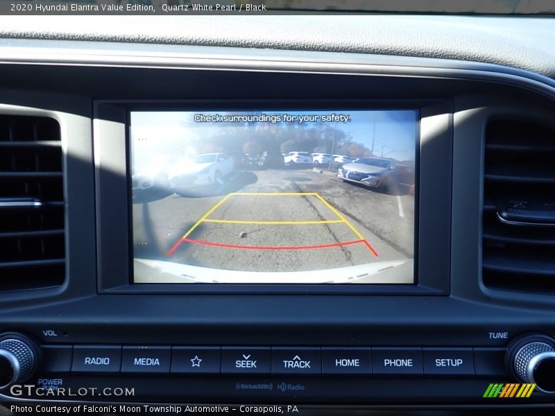 Quartz White Pearl / Black 2020 Hyundai Elantra Value Edition